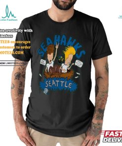 Seattle Seahawks NFL x Homage x Beavis and Butt Head Unisex Tri Blend T Shirt