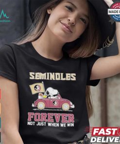 Seminoles Snoopy Fan Forever Not Just When We Win And Lose T Shirt