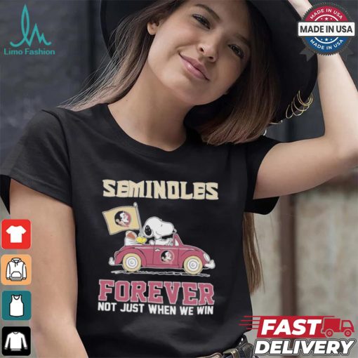 Seminoles Snoopy Fan Forever Not Just When We Win And Lose T Shirt