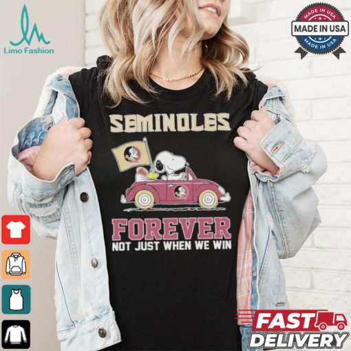 Seminoles Snoopy Fan Forever Not Just When We Win And Lose T Shirt