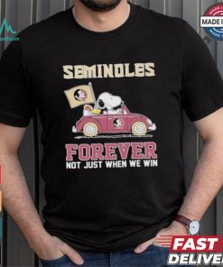 Seminoles Snoopy Fan Forever Not Just When We Win And Lose T Shirt