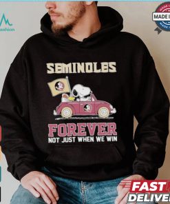 Seminoles Snoopy Fan Forever Not Just When We Win And Lose T Shirt