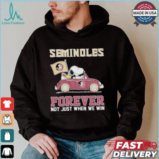 Seminoles Snoopy Fan Forever Not Just When We Win And Lose T Shirt