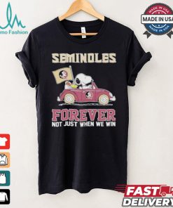 Seminoles Snoopy Fan Forever Not Just When We Win And Lose T Shirt