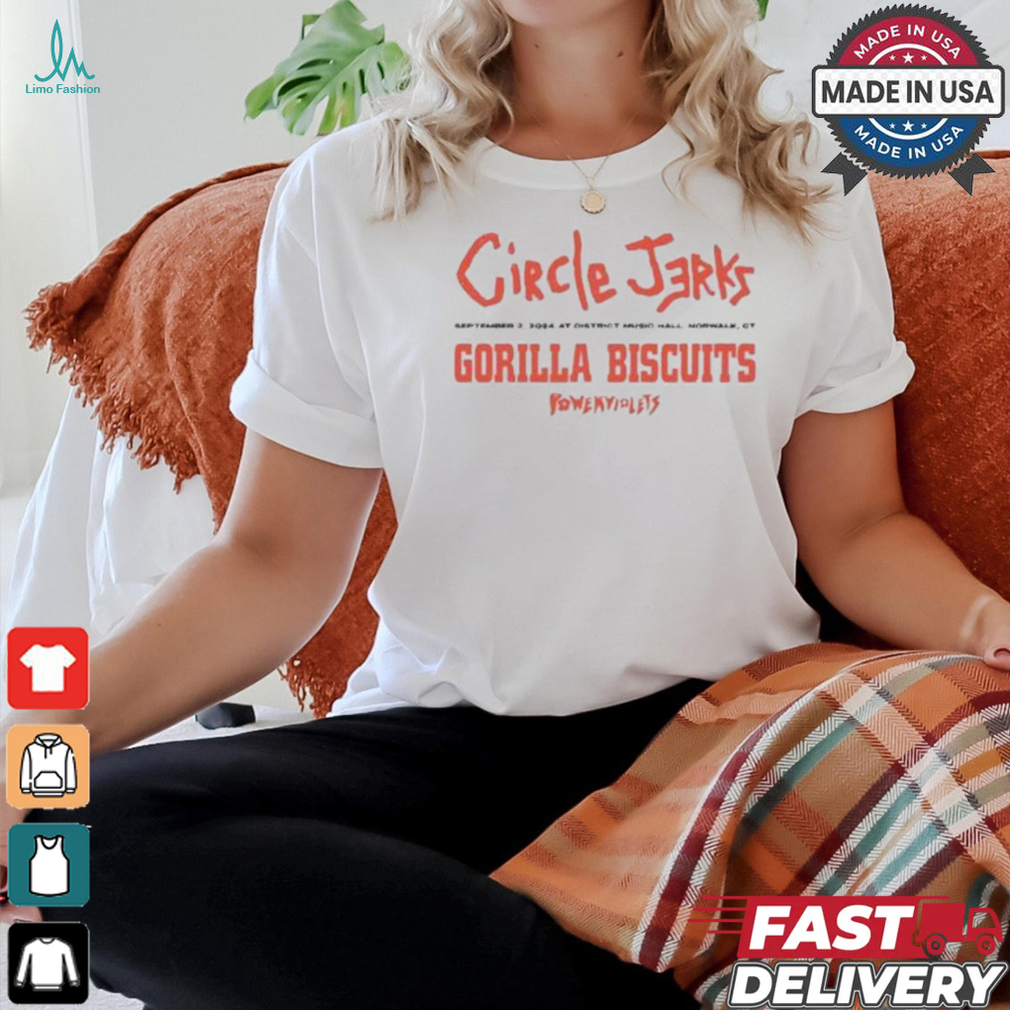 Sept 2, 2024 Circle Jerks Tour Norwalk, CT T Shirt Sept 2, 2024 Circle Jerks Tour Norwalk, CT T Shirt