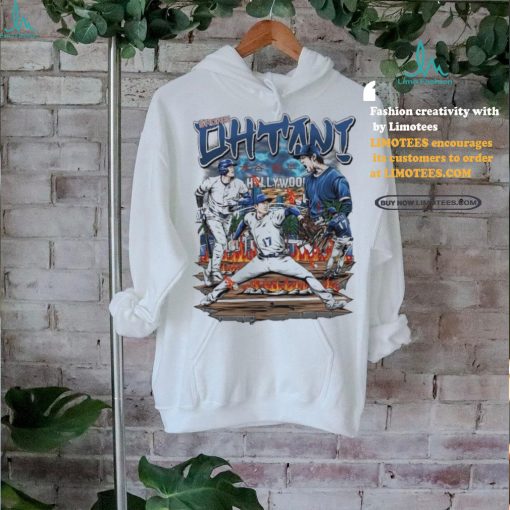 Shohei Ohtani Los Angeles Dodgers Baseball Player Hollywood Cartoon Shirt