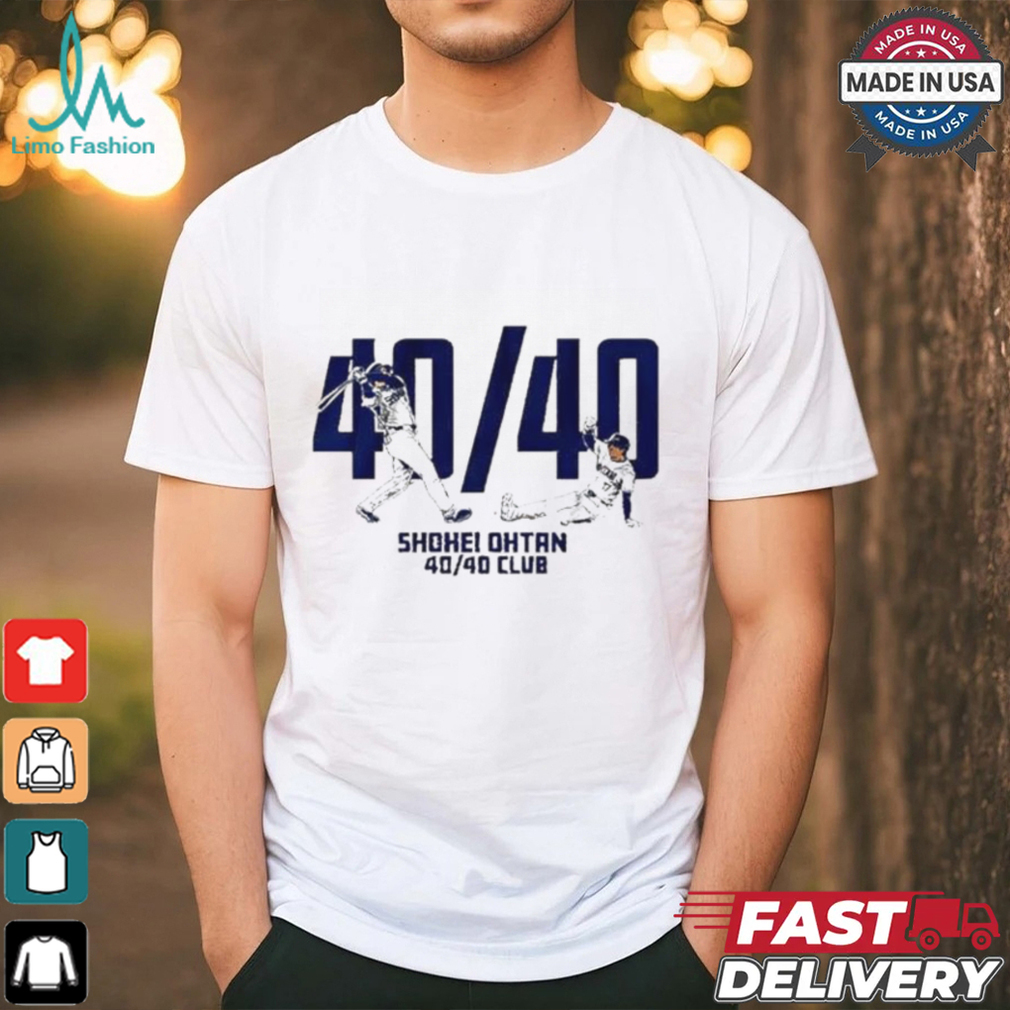 Shohei Ohtani Los Angeles Dodgers MLB 40 40 Club T shirts Shohei Ohtani Los Angeles Dodgers MLB 40 40 Club T shirts