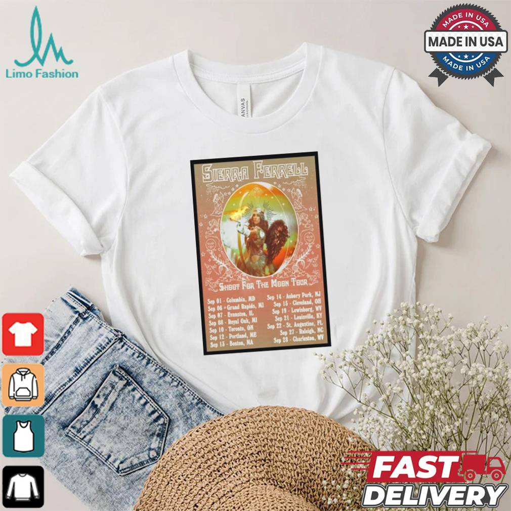 Sierra Ferrell Shoot For The Moon Tour 2024 Limited Edition Poster T Shirt Sierra Ferrell Shoot For The Moon Tour 2024 Limited Edition Poster T Shirt