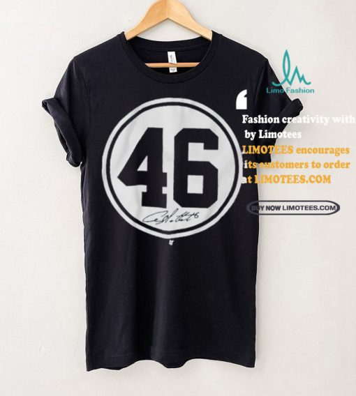 Signature Andy pettitte number circle shirt