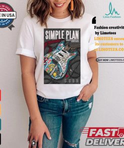 Simple plan north American tour 2024 poster shirt