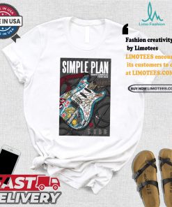Simple plan north American tour 2024 poster shirt