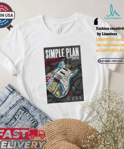 Simple plan north American tour 2024 poster shirt