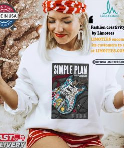 Simple plan north American tour 2024 poster shirt