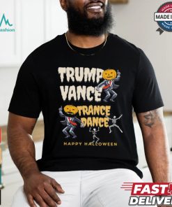 Skeleton Trump Vance Trance Dance Happy Halloween Shirt