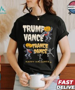 Skeleton Trump Vance Trance Dance Happy Halloween Shirt