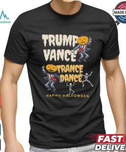 Skeleton Trump Vance Trance Dance Happy Halloween Shirt