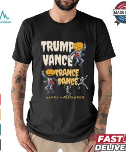 Skeleton Trump Vance Trance Dance Happy Halloween Shirt