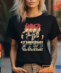 Slayer 43rd Anniversary Thank you for the memories Shirt