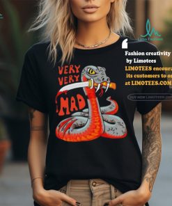 Snake Very Very Mad Cartoon Design Shirt