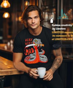 Snake Very Very Mad Cartoon Design Shirt