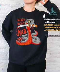 Snake Very Very Mad Cartoon Design Shirt