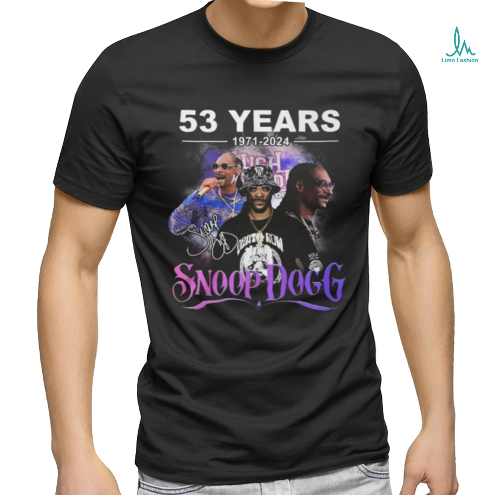 Snoop Dogg Rapper 53 Years 1971 2024 T Shirt Snoop Dogg Rapper 53 Years 1971 2024 T Shirt