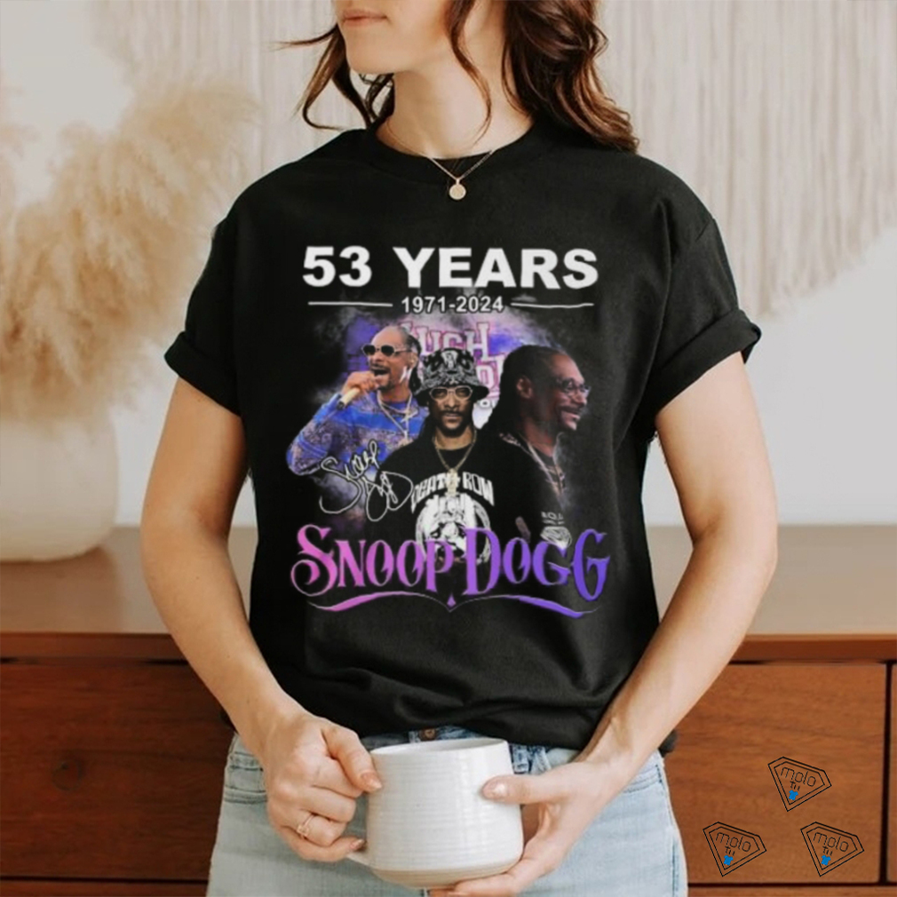 Snoop Dogg Rapper 53 Years 1971 2024 T Shirt Snoop Dogg Rapper 53 Years 1971 2024 T Shirt