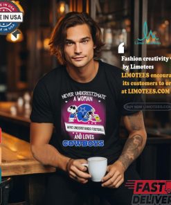 Snoopy And Woodstock Never Underestimate A Woman Who Understands Football And Loves Dallas Cowboys T shirt, hoodie, sweater, long sleeve and tank top Snoopy And Woodstock Never Underestimate A Woman Who Understands Football And Loves Dallas Cowboys T shirt