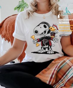Snoopy And Woodstock Skeletons With Atlanta Falcons Shirt
