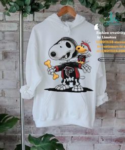 Snoopy And Woodstock Skeletons With Atlanta Falcons Shirt