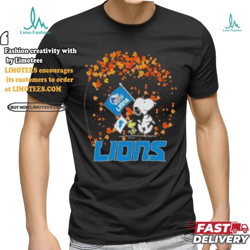 Snoopy Detroit Lions Fall Shirt