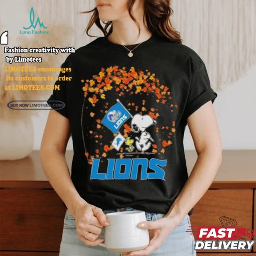 Snoopy Detroit Lions Fall Shirt