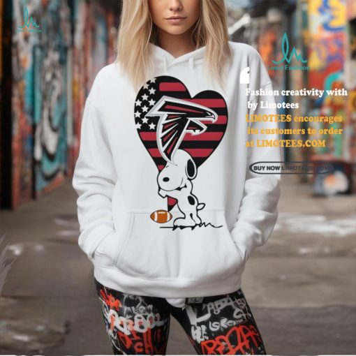 Snoopy Hug Atlanta Falcons Heart Shirt