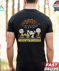 Snoopy Peanuts X Appalachian State Mountaineers Fall It'S The Most Beautiful Time Of The Year Shirt