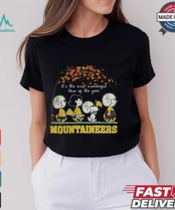 Snoopy Peanuts X Appalachian State Mountaineers Fall It'S The Most Beautiful Time Of The Year Shirt