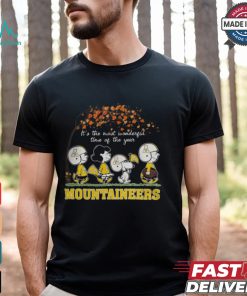 Snoopy Peanuts X Appalachian State Mountaineers Fall It'S The Most Beautiful Time Of The Year Shirt