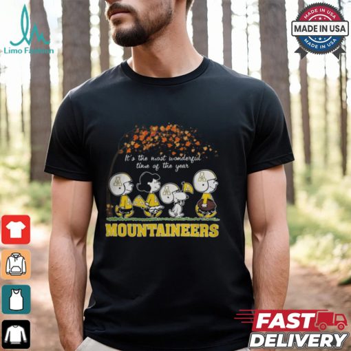 Snoopy Peanuts X Appalachian State Mountaineers Fall It’S The Most Beautiful Time Of The Year Shirt