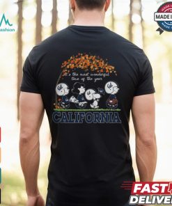 Snoopy Peanuts X California Golden Bears Fall It'S The Most Beautiful Time Of The Year Shirt