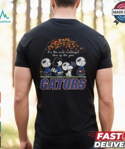 Snoopy Peanuts X Florida Gators Fall It'S The Most Beautiful Time Of The Year Shirt