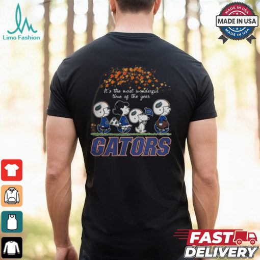 Snoopy Peanuts X Florida Gators Fall It’S The Most Beautiful Time Of The Year Shirt