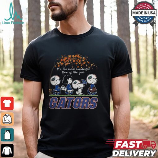 Snoopy Peanuts X Florida Gators Fall It’S The Most Beautiful Time Of The Year Shirt