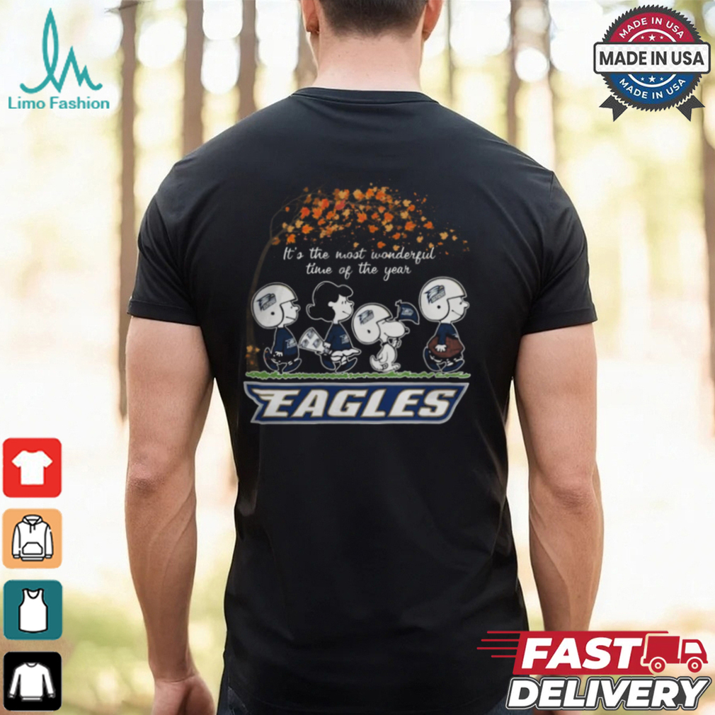 Snoopy Peanuts X Georgia Southern Eagles Fall It'S The Most Beautiful Time Of The Year Shirt Snoopy Peanuts X Georgia Southern Eagles Fall It'S The Most Beautiful Time Of The Year Shirt