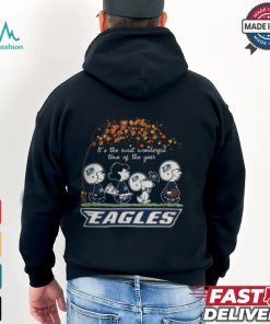 Snoopy Peanuts X Georgia Southern Eagles Fall It'S The Most Beautiful Time Of The Year Shirt