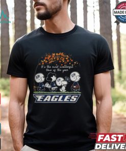 Snoopy Peanuts X Georgia Southern Eagles Fall It'S The Most Beautiful Time Of The Year Shirt