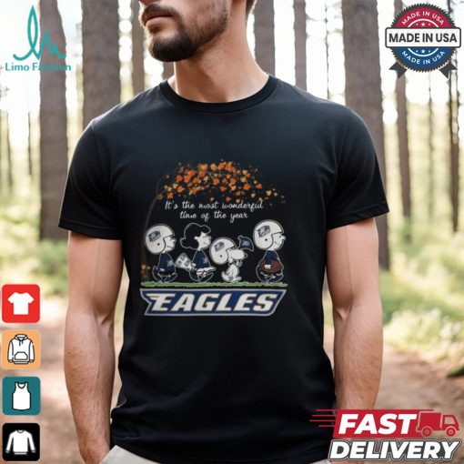 Snoopy Peanuts X Georgia Southern Eagles Fall It’S The Most Beautiful Time Of The Year Shirt