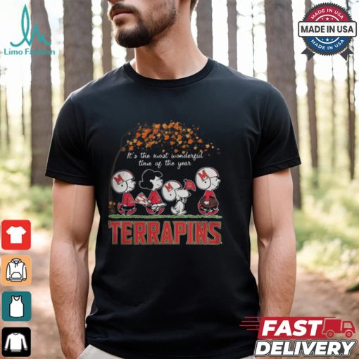 Snoopy Peanuts X Maryland Terrapins Fall It’S The Most Beautiful Time Of The Year Shirt