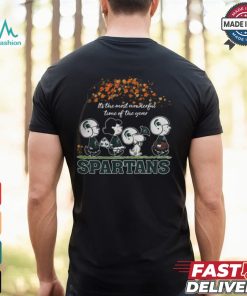 Snoopy Peanuts X Michigan State Spartans Fall It'S The Most Beautiful Time Of The Year Shirt