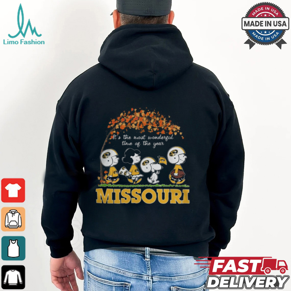 Snoopy Peanuts X Missouri Tigers Fall It'S The Most Beautiful Time Of The Year shirt Snoopy Peanuts X Missouri Tigers Fall It'S The Most Beautiful Time Of The Year shirt