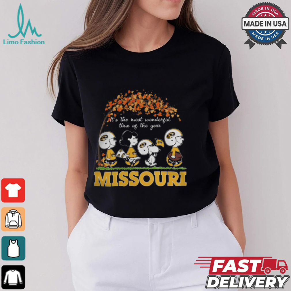 Snoopy Peanuts X Missouri Tigers Fall It'S The Most Beautiful Time Of The Year shirt Snoopy Peanuts X Missouri Tigers Fall It'S The Most Beautiful Time Of The Year shirt