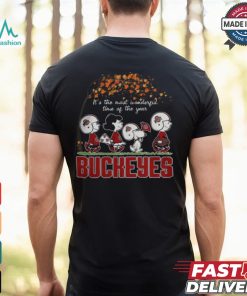 Snoopy Peanuts X Ohio State Buckeyes Fall It'S The Most Beautiful Time Of The Year Shirt